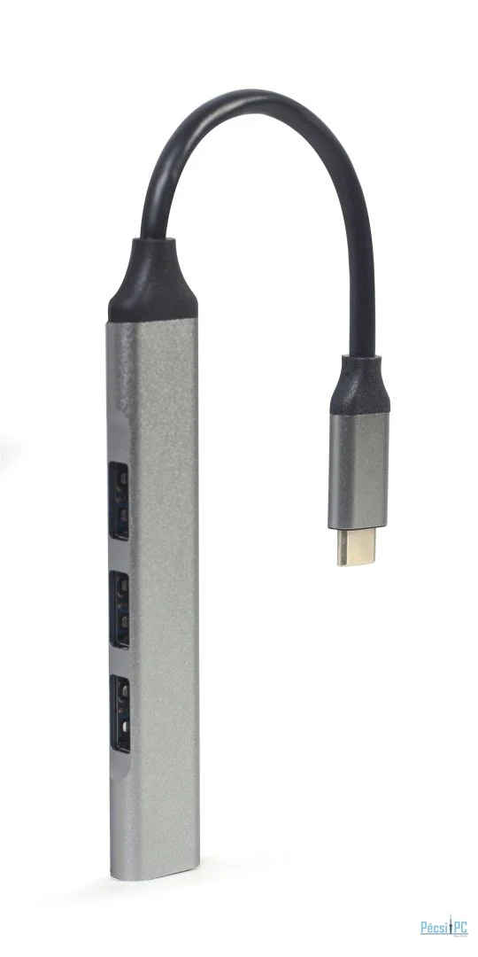 Gembird UHB-CM-U3P1U2P3-03 4-portos USB2.0 HUB Grey