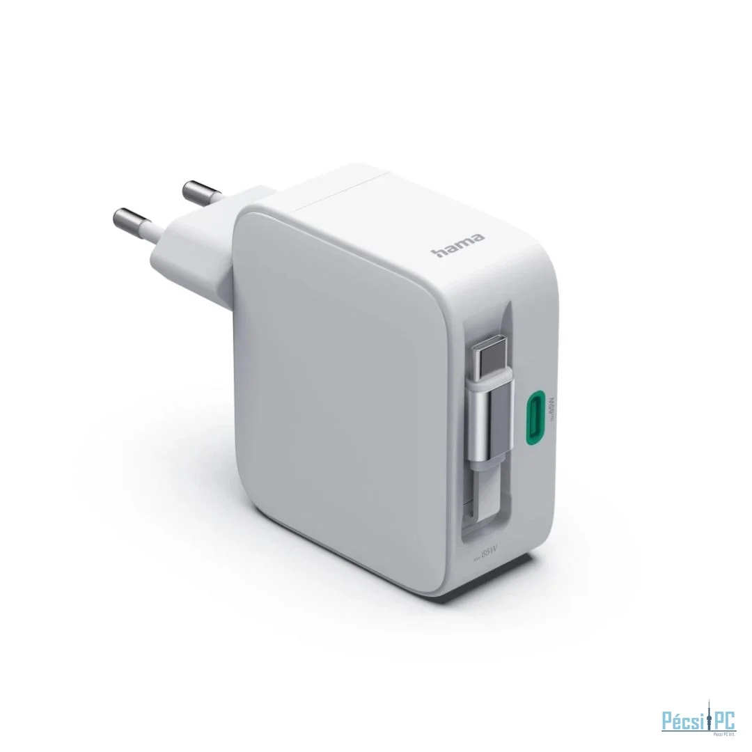 Hama Fast Charger GaN 2xUSB-C PD 65W White