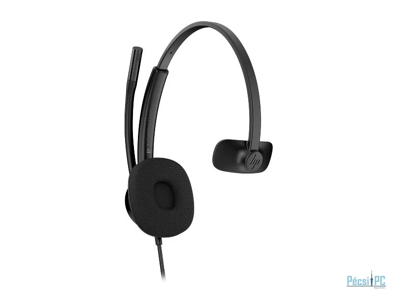 HP Poly Mission 415 Monaural USB Wired Headset Classic Black