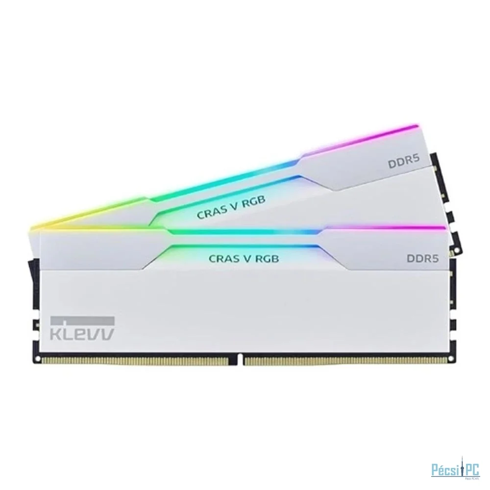 Klevv 32GB DDR5 6000MHz Kit(2x16GB) Cras V RGB for AMD Brilliant White
