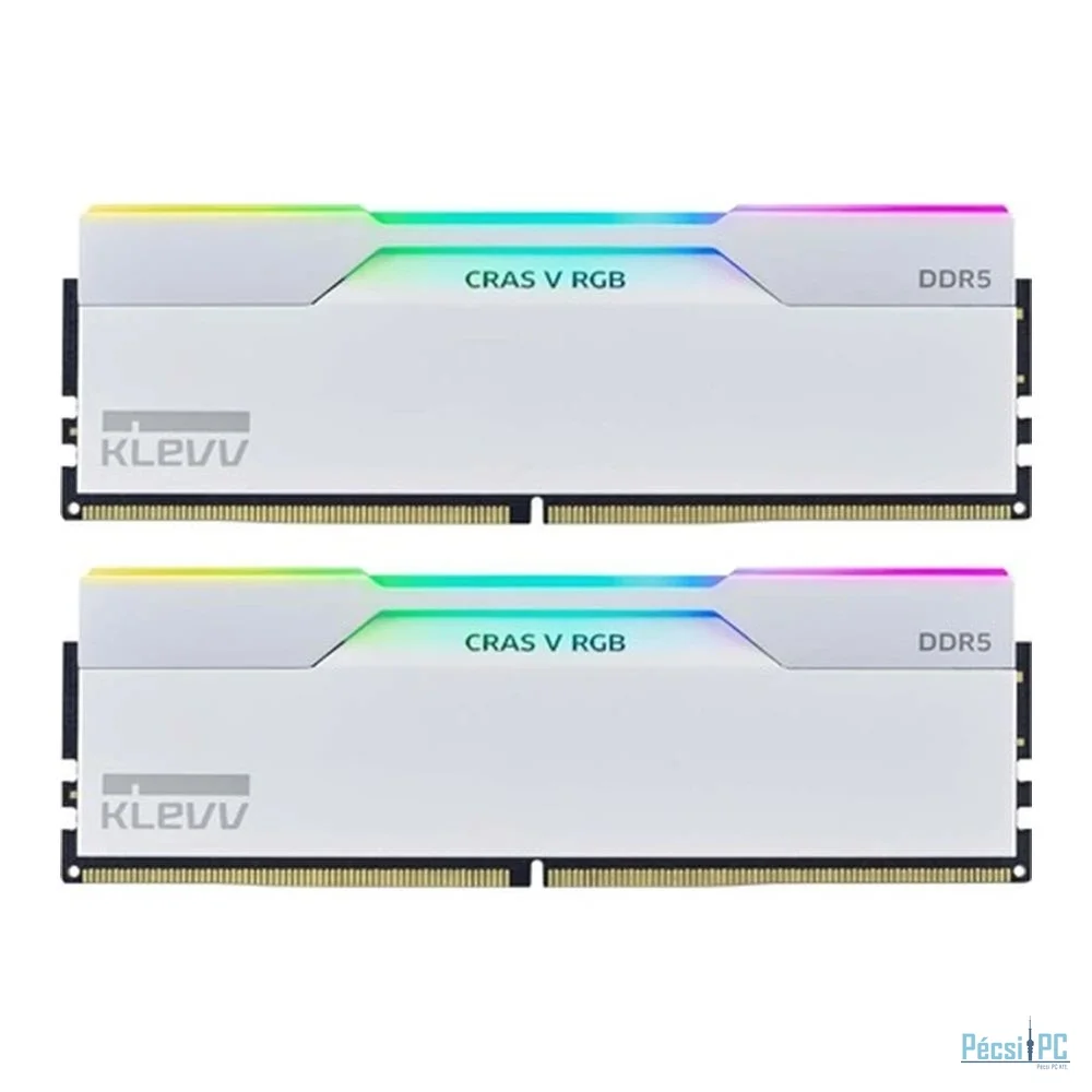 Klevv 32GB DDR5 6000MHz Kit(2x16GB) Cras V RGB for AMD Brilliant White
