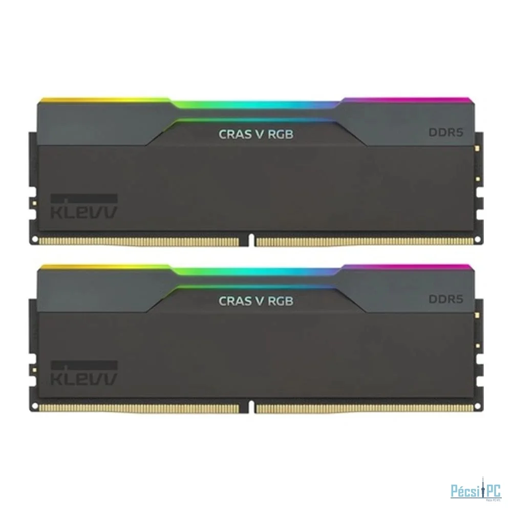 Klevv 32GB DDR5 6000MHz Kit(2x16GB) Cras V RGB for AMD Obsidian Black