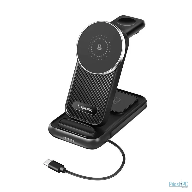 Logilink 4-in-1 charging station Apple MagSafe compatible 20,5W Black