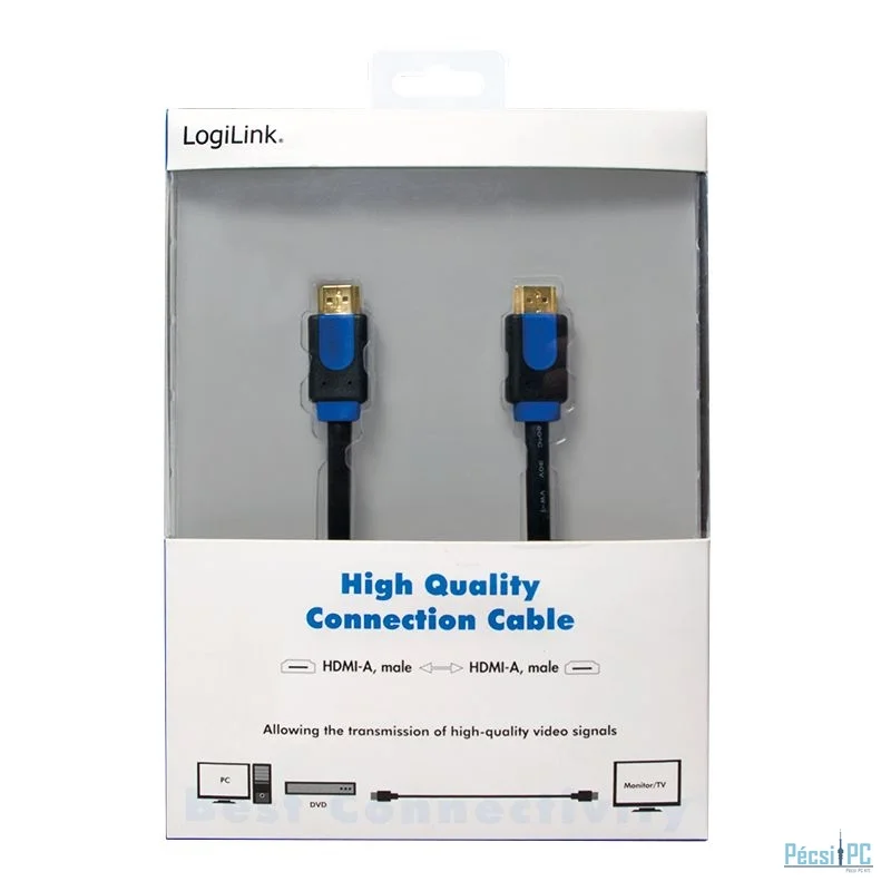 Logilink HDMI male/male 4K/30 Hz cable 3m Black/Blue