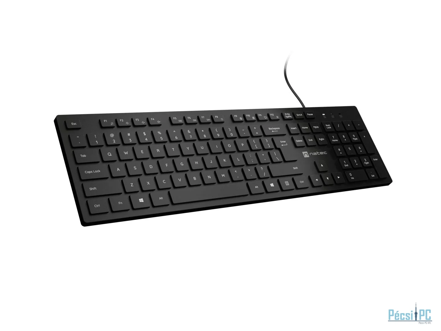 natec Herring Slim Keyboard Black US
