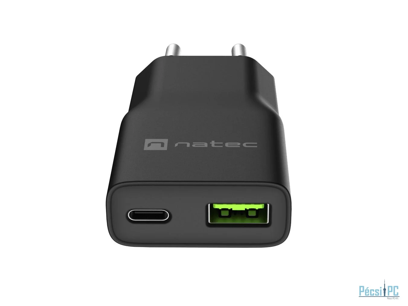 natec Ribera Gan Slim Charger Black