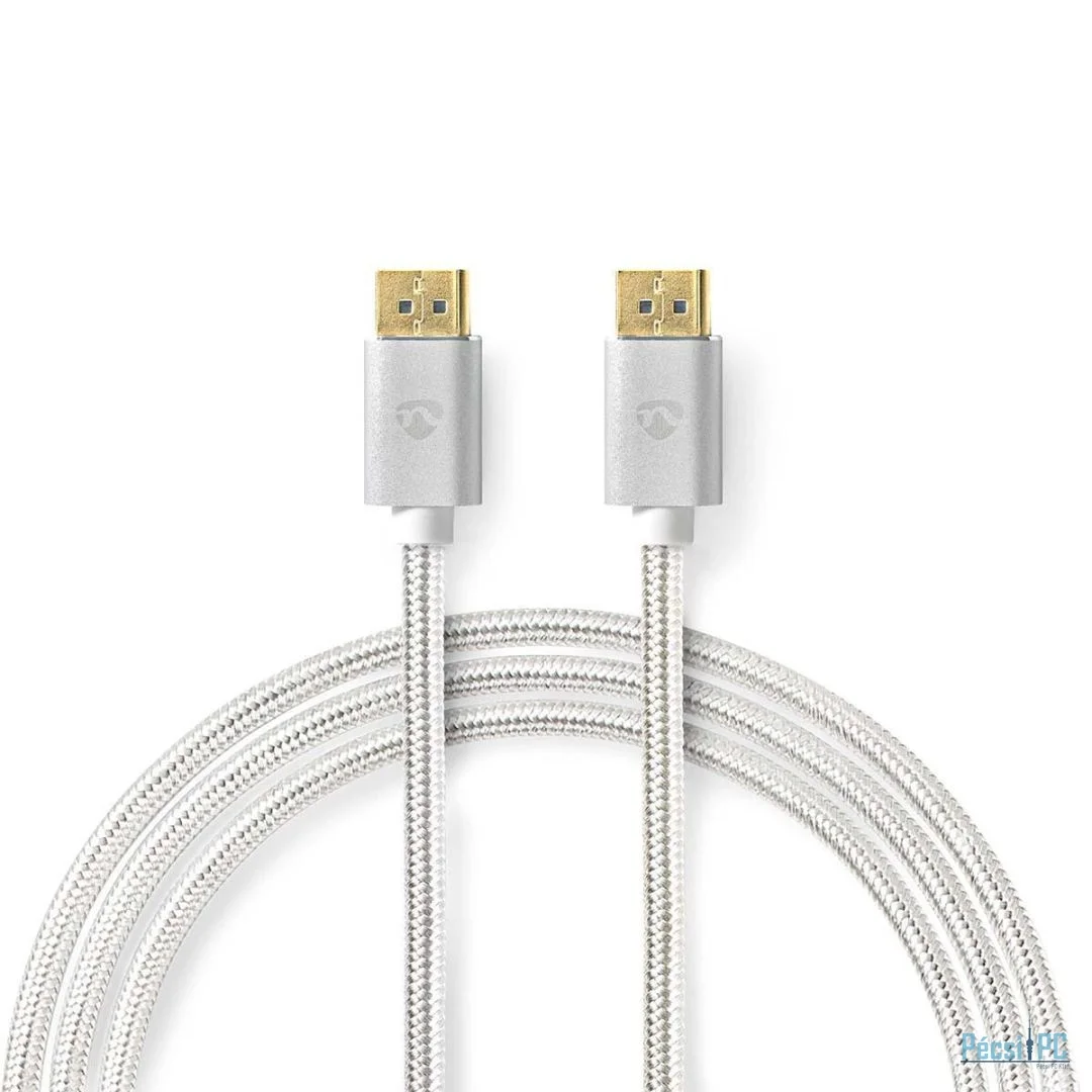 Nedis DisplayPort Male - DisplayPort Male 8K60Hz Gold Plated 2m Silver