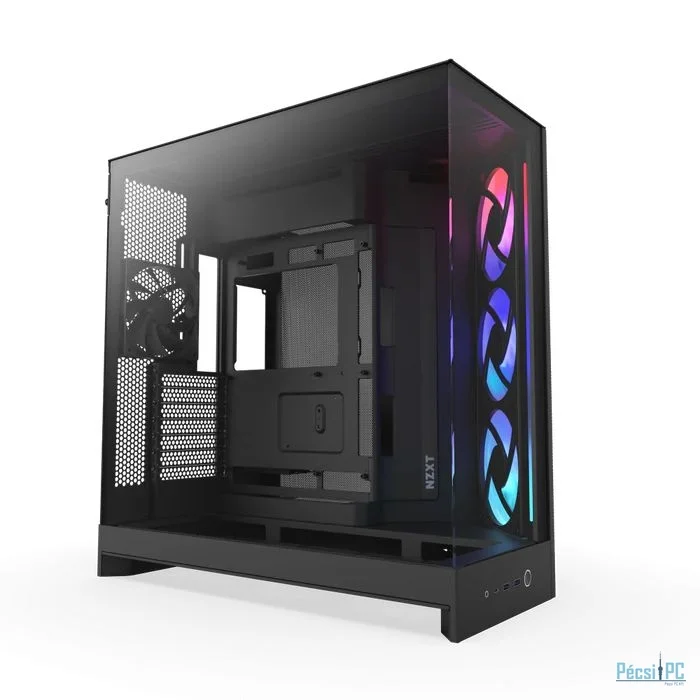 NZXT H9 Flow RGB (2025) Tempered Glass Black