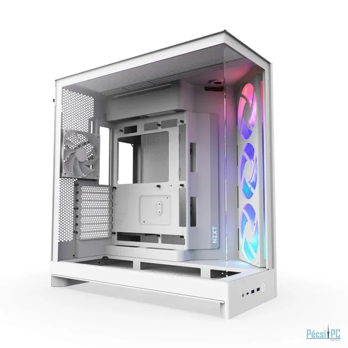 NZXT H9 Flow RGB (2025) Tempered Glass White