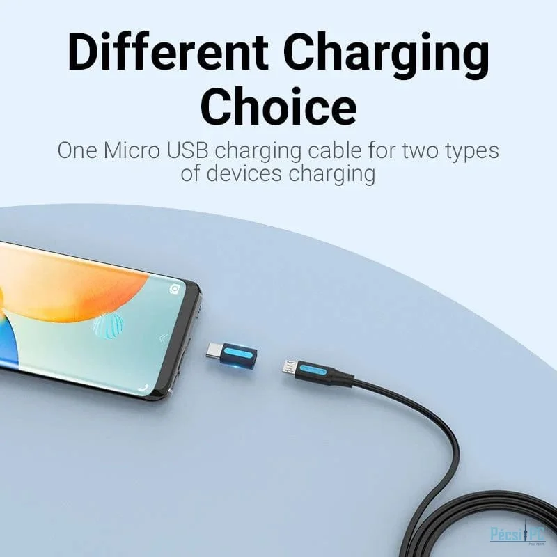 Vention USB-C to microUSB Adapter Black