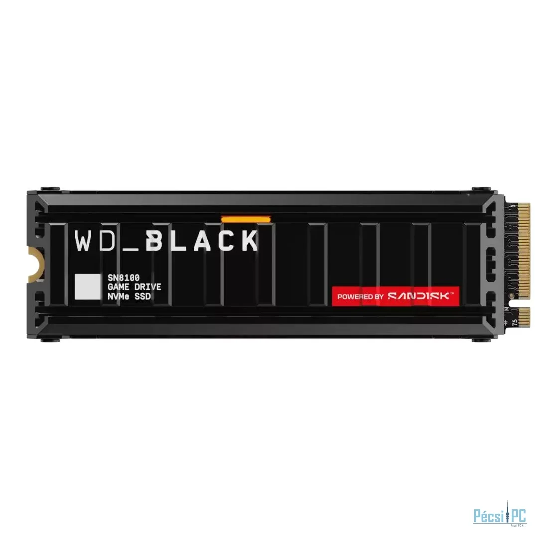 Western Digital 8TB M.2 2280 NVMe SN8100 with Heatsink Black
