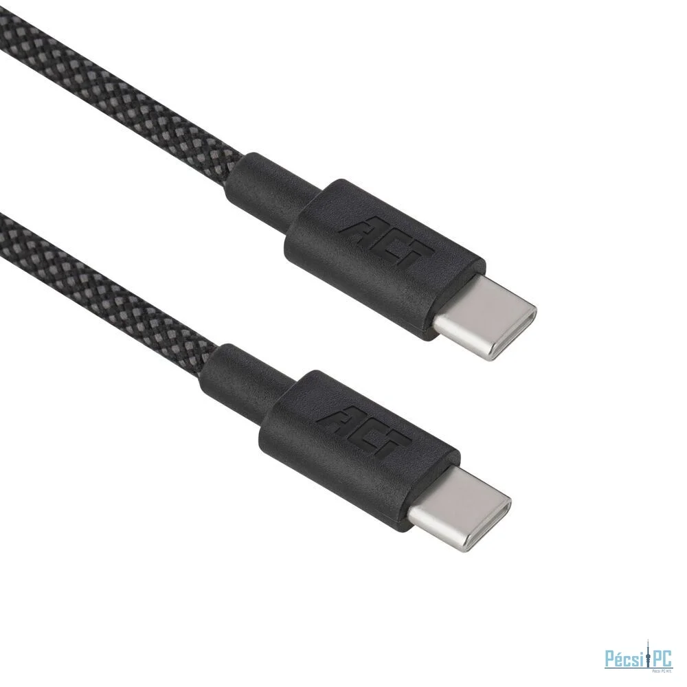 ACT USB 2.0 240W charging/data cable USB-C to USB-C 1m Black