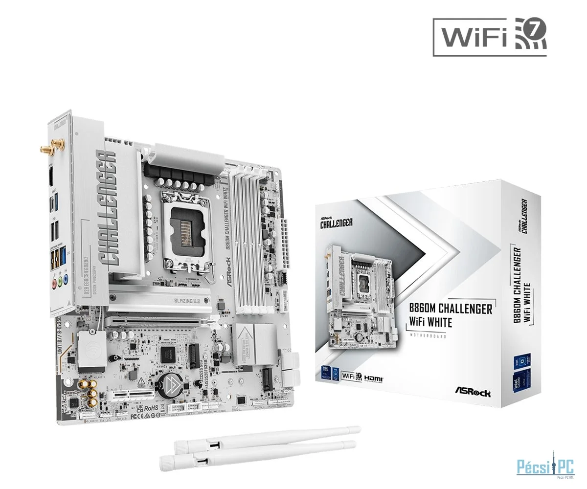 ASRock B860M CHALLENGER WIFI WHITE