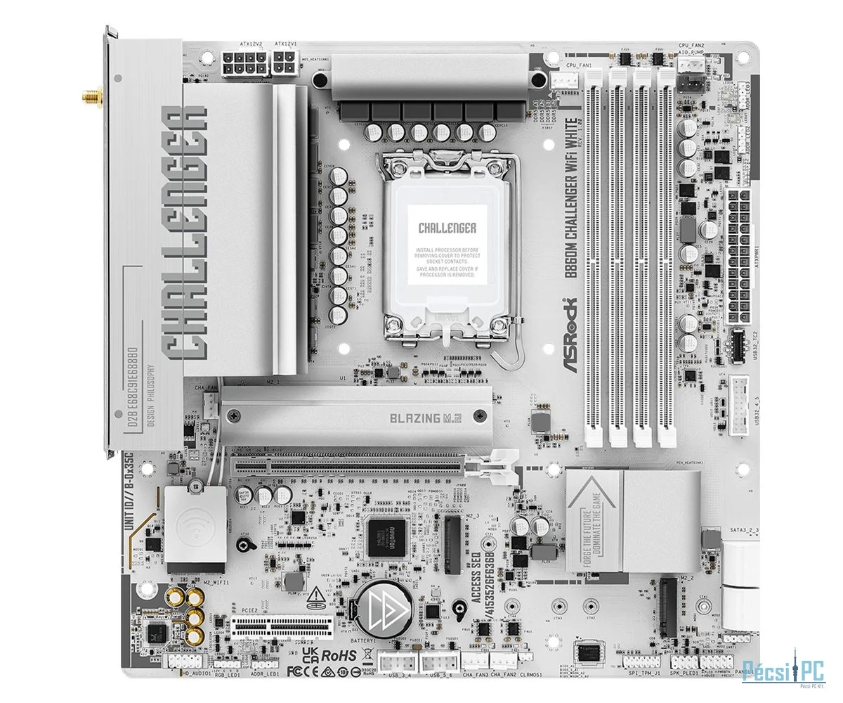 ASRock B860M CHALLENGER WIFI WHITE