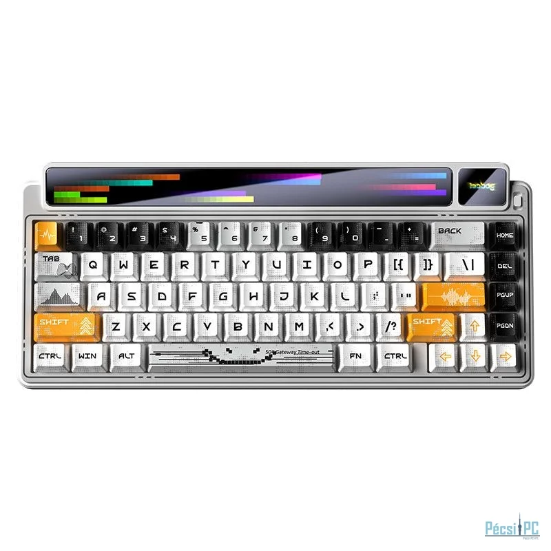 Aula AMG65 White LightFeather RGB Gaming Wireless Bluetooth Mechanical Keyboard Northern Star Lights US