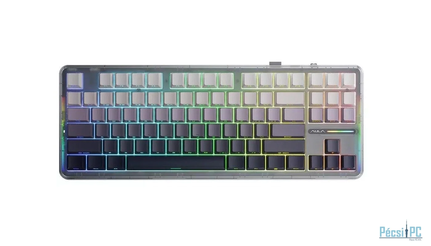 Aula F87 Gasket Gaming Wireless Bluetooth Mechanical Keyboard Grey US