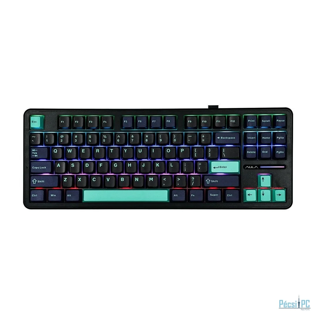 Aula F87 Pro Gasket Gaming Wireless Bluetooth Mechanical Keyboard Black/Blue US