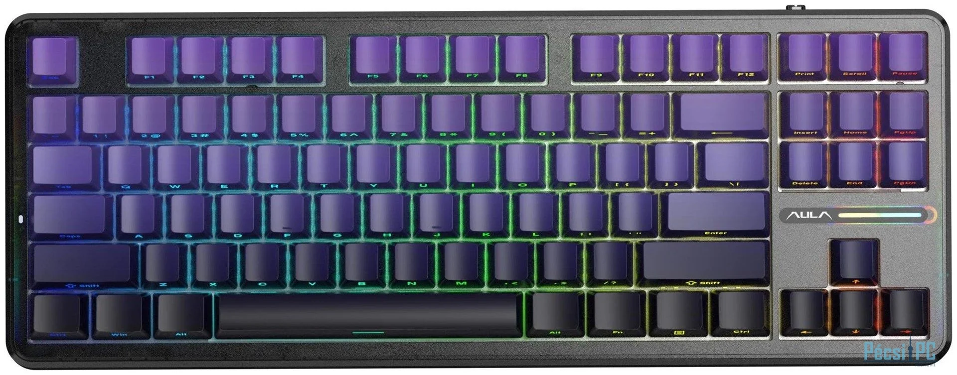 Aula F87 Pro Gasket Gaming Wireless Bluetooth Mechanical Keyboard Black/Purple US