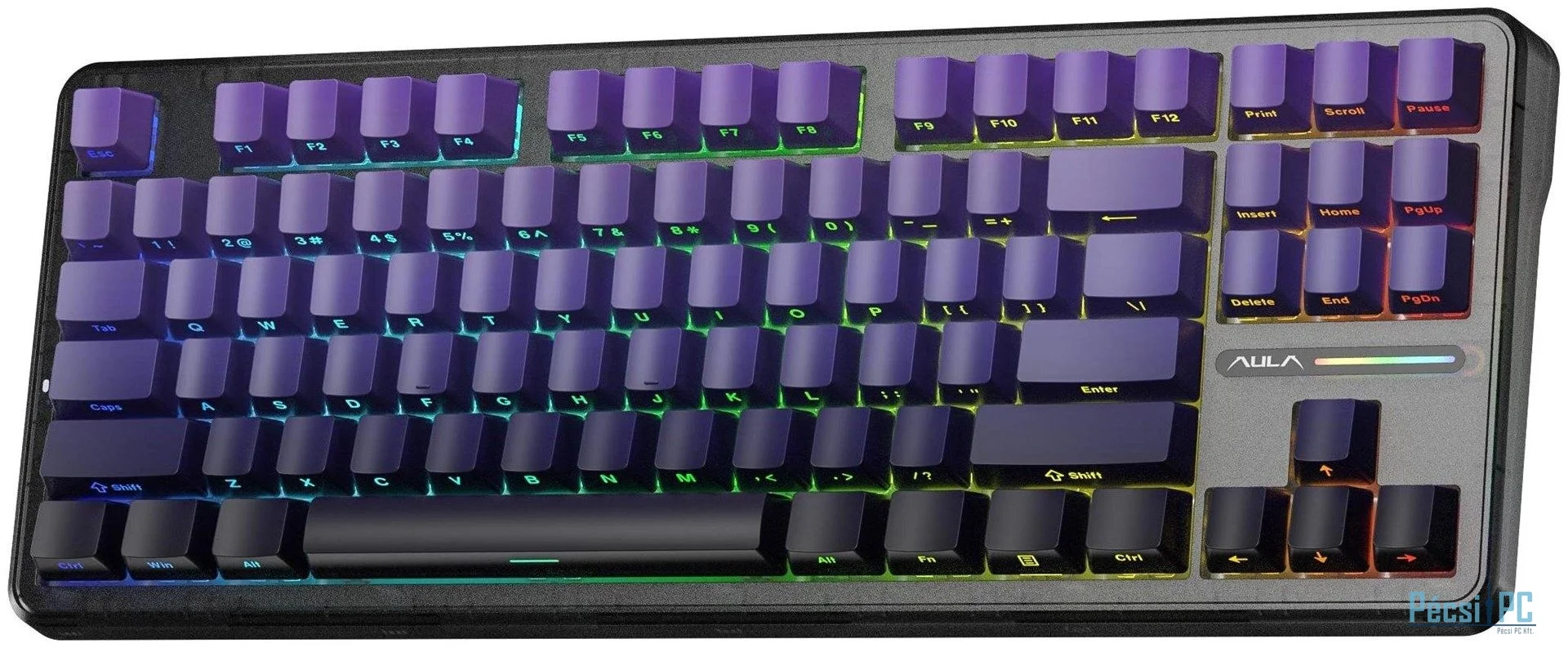 Aula F87 Pro Gasket Gaming Wireless Bluetooth Mechanical Keyboard Black/Purple US
