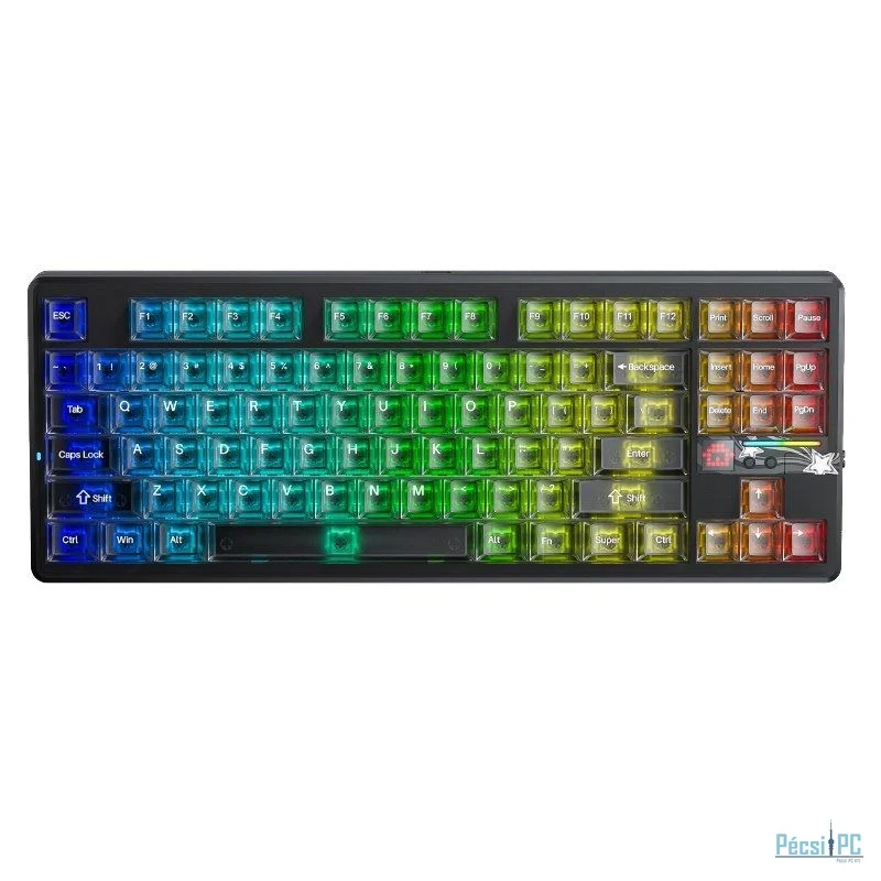 Aula F87 Pro V2 Gasket Gaming Wireless Bluetooth Mechanical Keyboard Black US