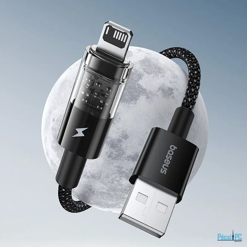 Baseus Gem USB to Lightning 2.4A fast charging data cable 1m Black