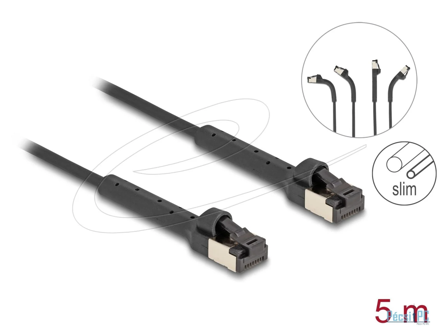 DeLock CAT6A U-FTP Patch Cable 5m Black
