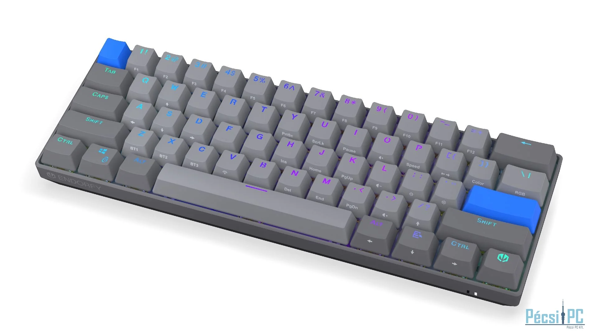 Endorfy Thock V2 Compact Yellow Switch Mechanical Keyboard Grey US