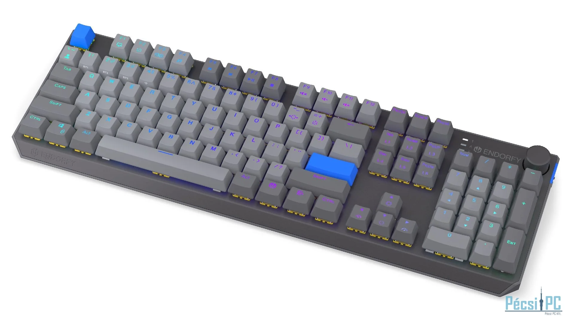 Endorfy Thock V2 Wireless Bluetooth Keyboard Grey US