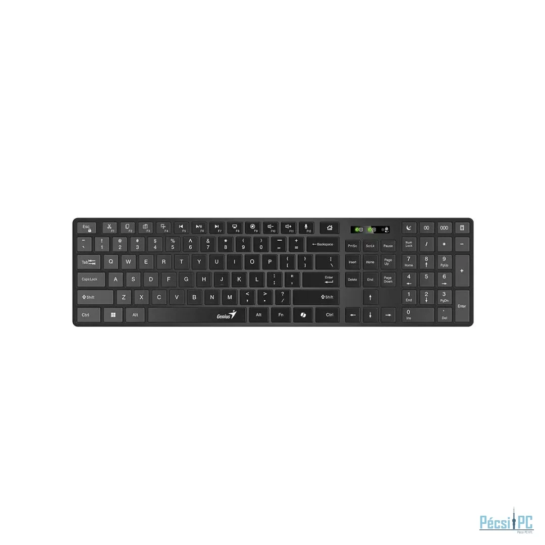 Genius SlimStar 7250BT Copilot Wireless Bluetooth Business Keyboard Black HU