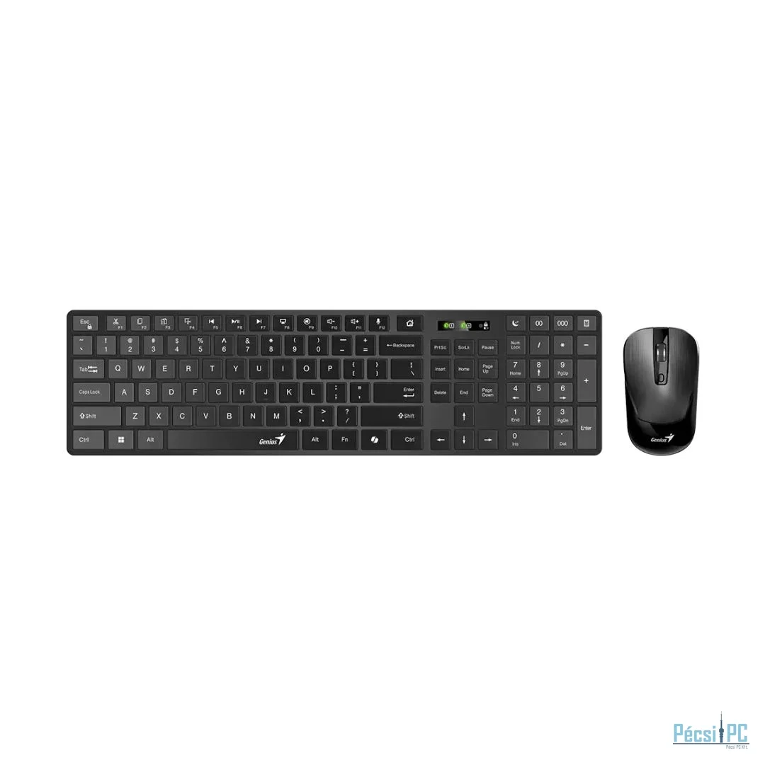Genius SlimStar 8250 Wireless Bluetooth Keyboard Combo Black HU