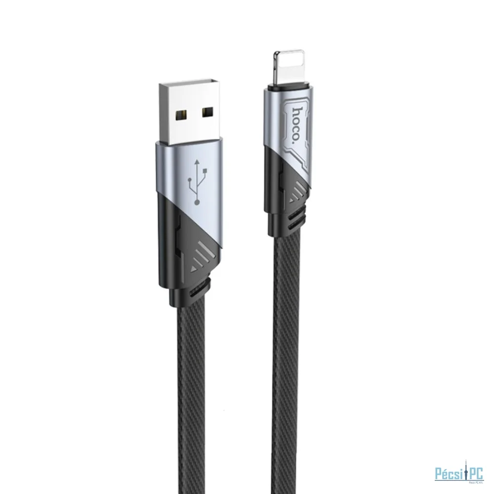 Hoco U119 Machine USB-A to Lightning charging data cable 1,2m Black