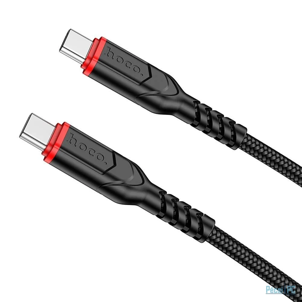 Hoco X59 Victory 60W USB-C to USB-C charging data cable 1m Black