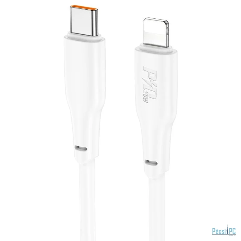 Hoco X93 Force PD20W USB-C to Lightning charging data cable 2m White