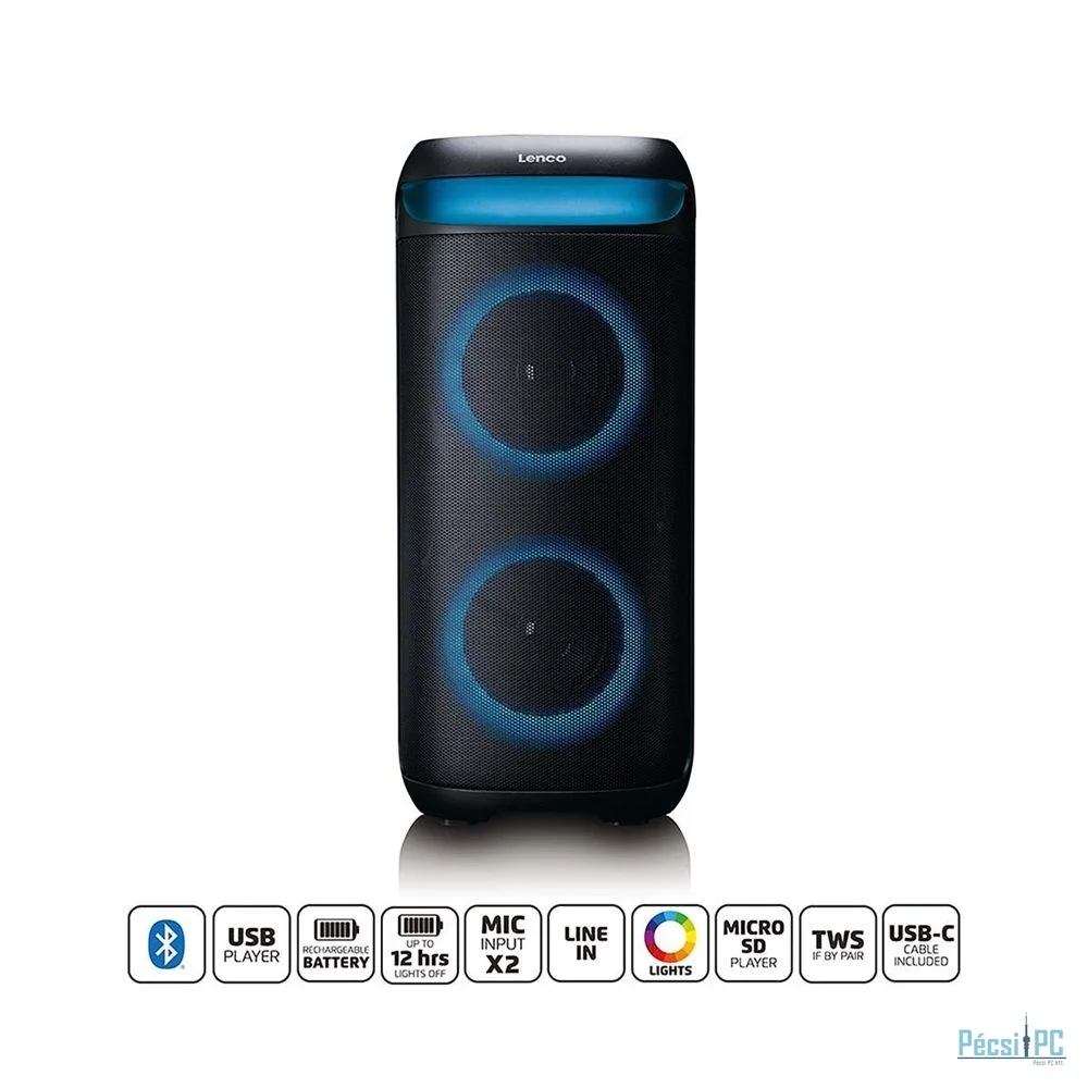 Lenco PA-210BK Bluetooth Speaker Black