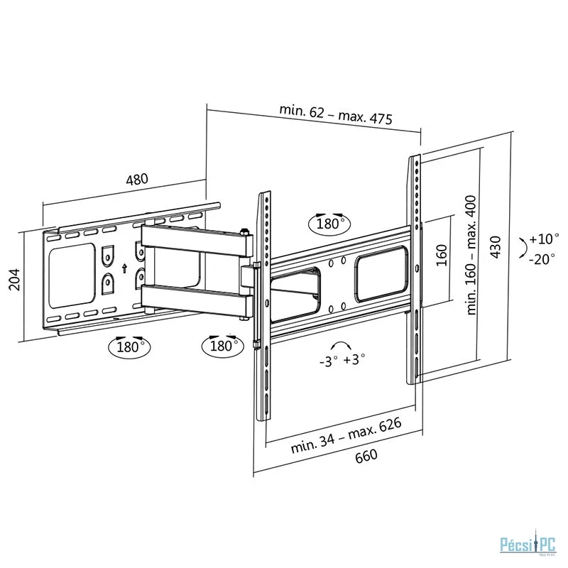 Logilink BP0028 TV wall mount 37
