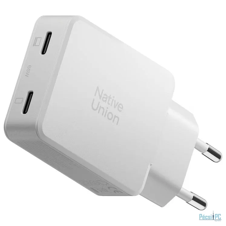 Native Union Pocket GaN Charger 2xUSB-C PD 65W White