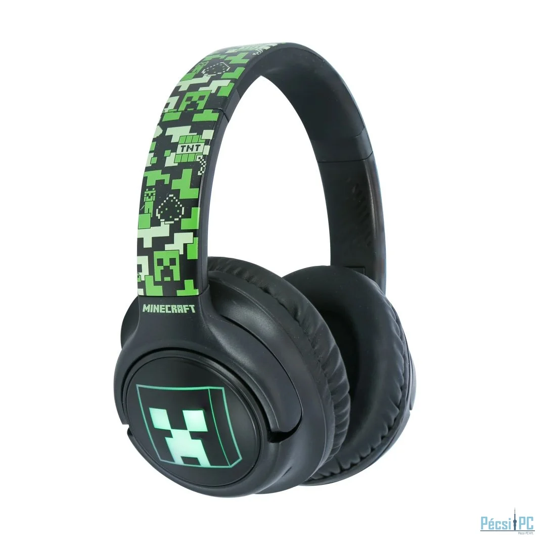 OTL Technologies Minecraft LED Light Up Bluetooth Headset Black/Green