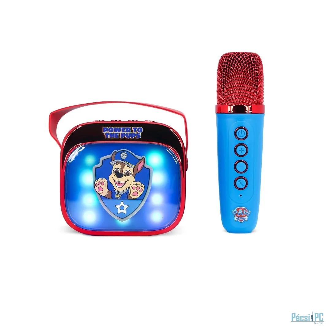 OTL Technologies PAW Patrol PopSing LED Light-Up Bluetooth Karaoke Speaker & Microphone Blue