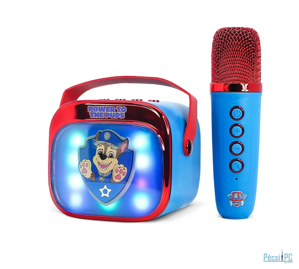 OTL Technologies PAW Patrol PopSing LED Light-Up Bluetooth Karaoke Speaker & Microphone Blue