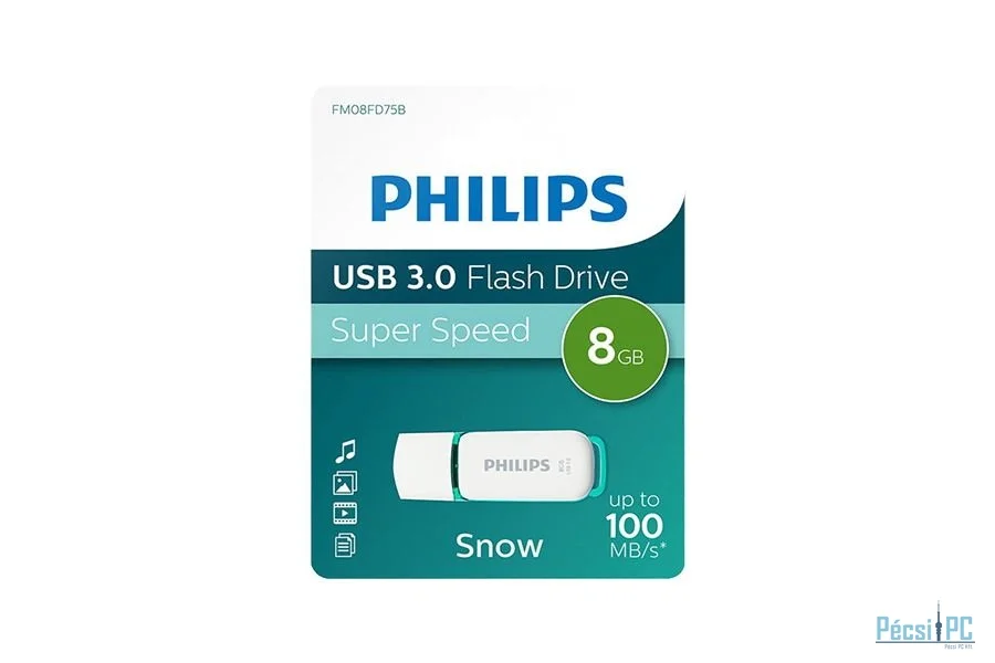 Philips 8GB USB3.0 Snow Edition White/Green
