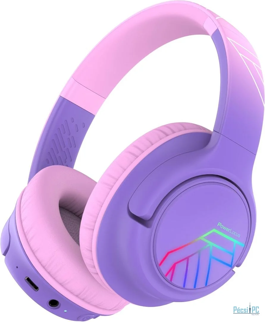 PowerLocus Bobo Bluetooth Headset Purple/Pink