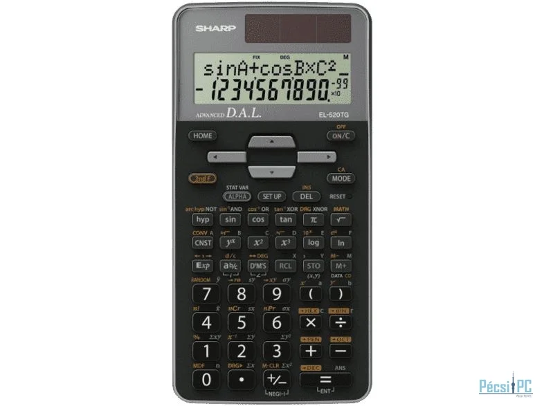 Sharp EL-520TGGY Tudományos számológép Grey