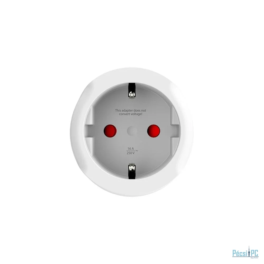 SKROSS Európába utazóknak földelt USA Adapter White