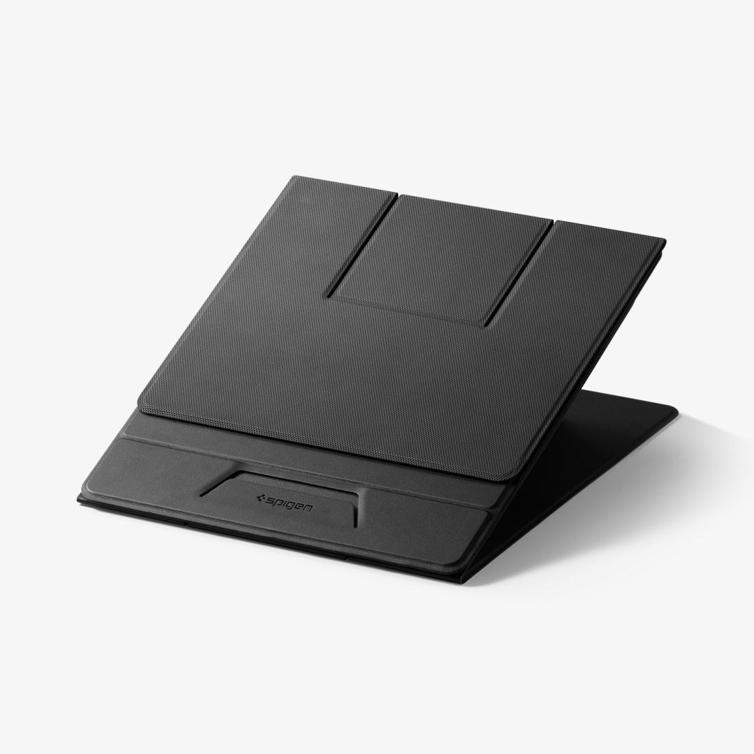 Spigen LD201-S10 Slim Fold Non Adhesive Laptop Stand Black