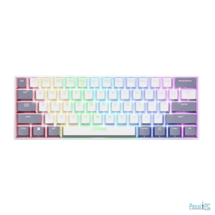 Trust GXT 873 Acira Mechanical Gaming Wireless Keyboard White US