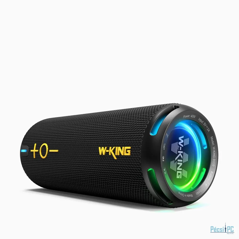W-King D320 Bluetooth Speaker Black