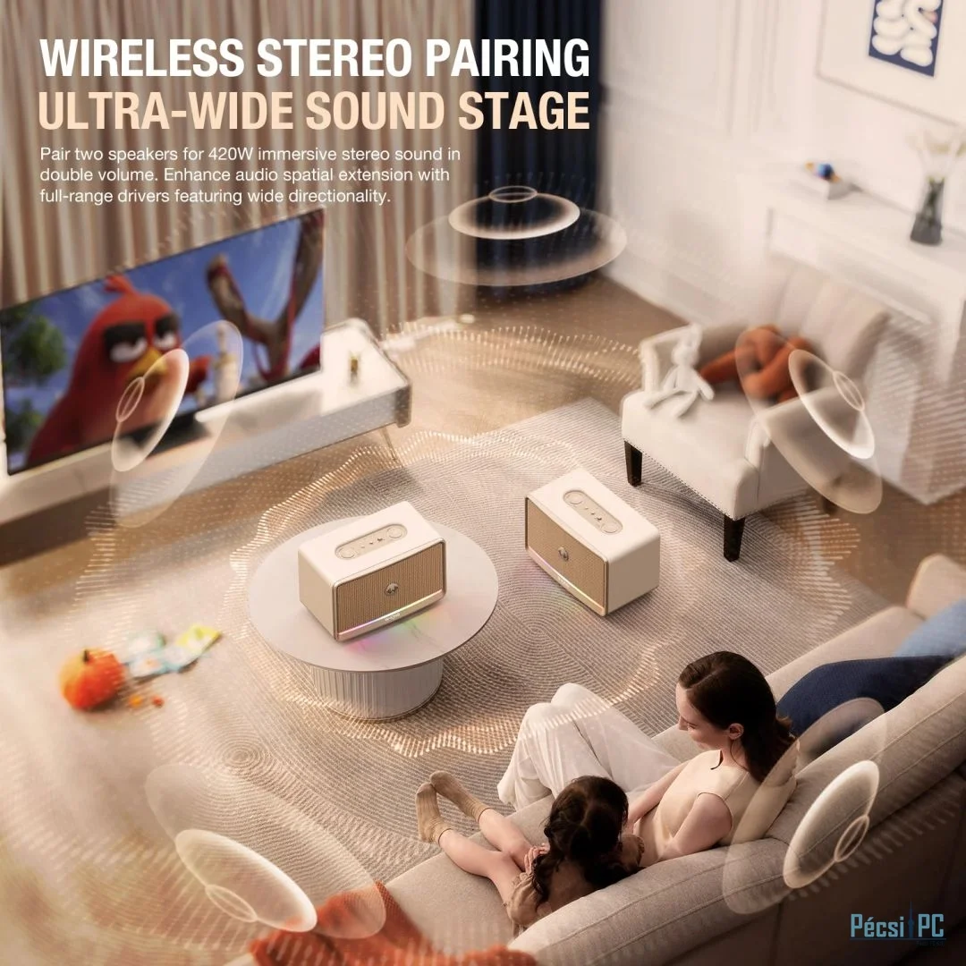 W-King H330 Bluetooth Speaker Cream