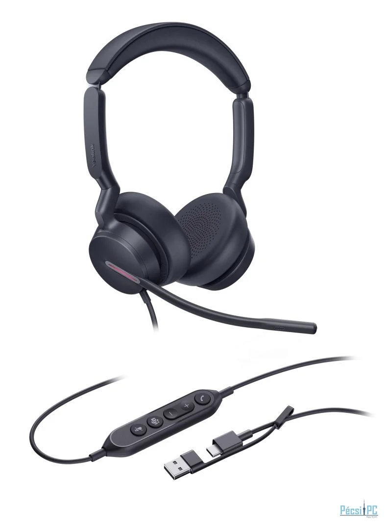 Yealink UH46 Dual Teams USB-C/A Headset Black