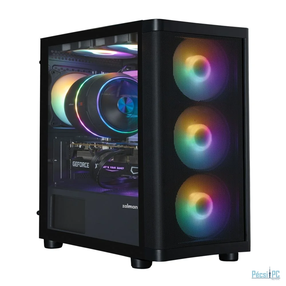 Zalman M4 SE Tempered Glass Black