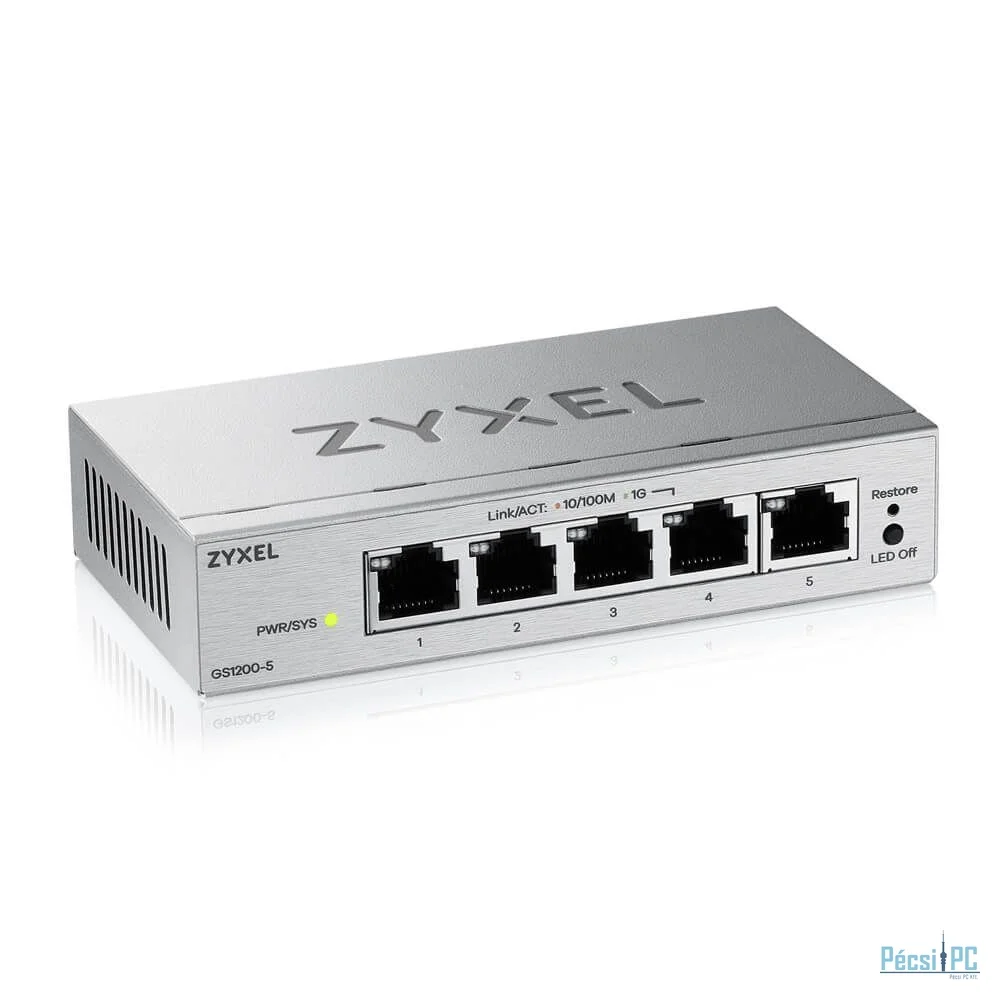 ZyXEL GS1200-5V3 5-Port GbE Web Managed Switch